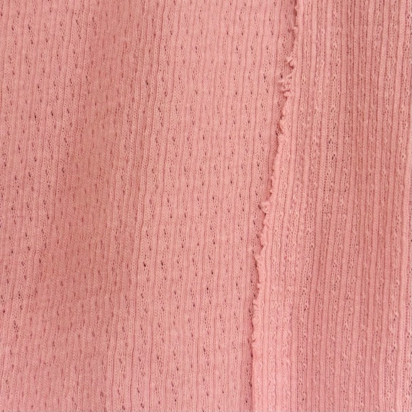 FREE PEOPLE Rose Waffle Knit Oversized Long Sleeve Thermal Top - Picture 6 of 9